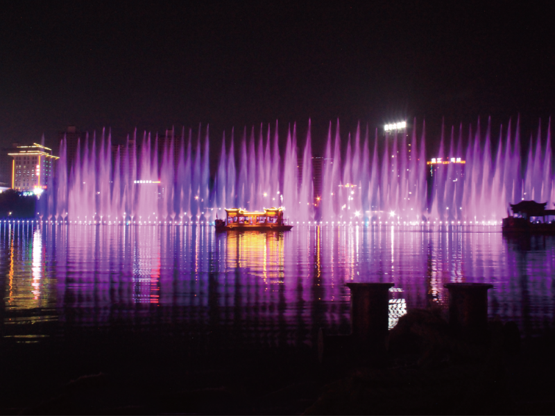 福建省南平市建陽(yáng)區(qū)西區(qū)生態(tài)城人民公園音樂噴泉